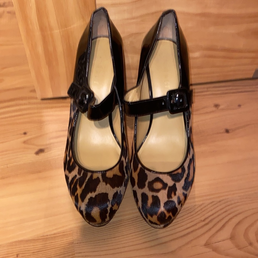 Nine West Leopard Print Mary Jane Heels - Picture 2 of 3